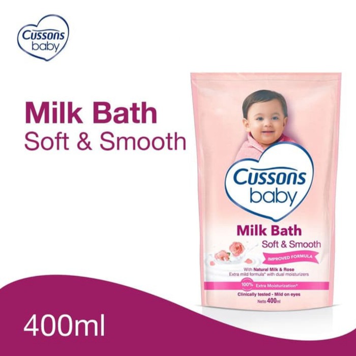 Cussons Baby Soft &amp; Smooth Milk Bath Refill 400ml original