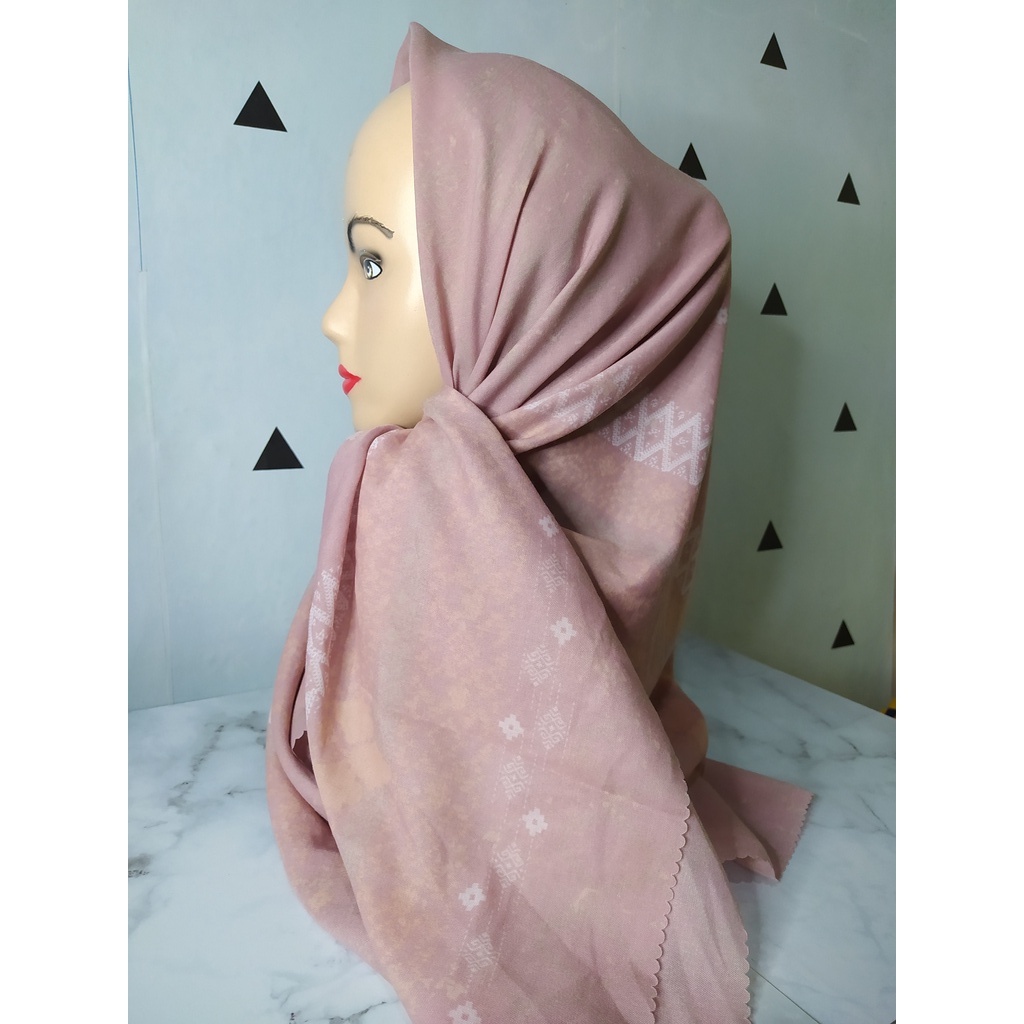 Hijab Denay/ Segiempat Denay/ Lasercut/ Denay/ Kerudung Motif Baru/ Jilbab Denay