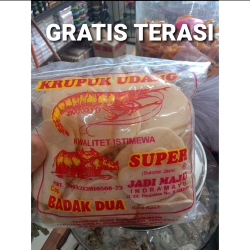 

@500 GR CAP BADAK DUA KERUPUK UDANG Sedang SUPER ENAK BONUS PILIH