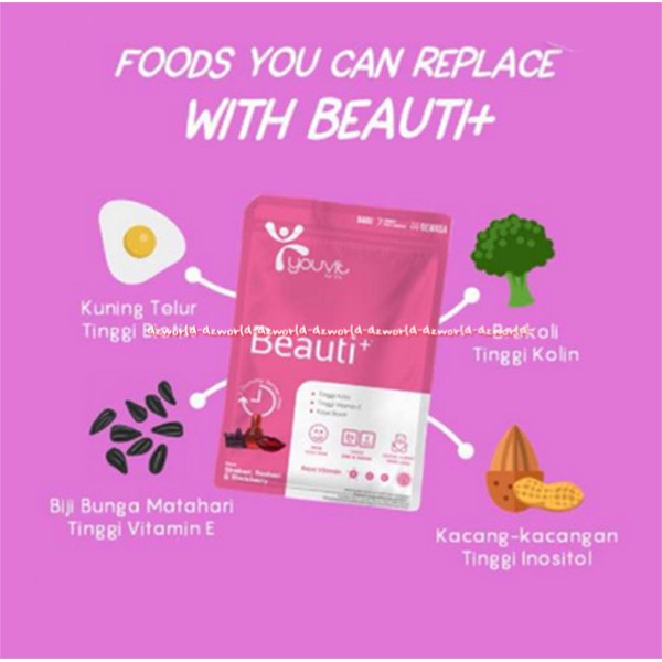 Youvit Beauti Vitamin E Jelly Kunyah Tinggi Kalin Biotin Isi 7Pcs Multivitamin