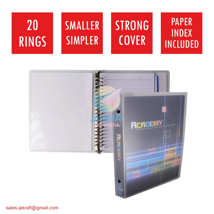 Buku Kuliah Binder Note Include Loose Leaf A5 A 5 20 Ring Blinder | Random