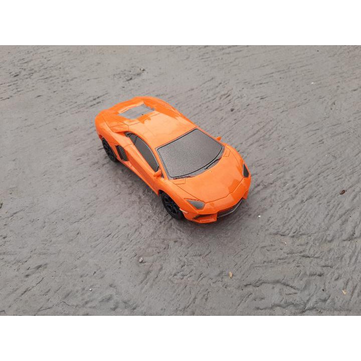 MAINAN MOBIL REMOT LAMBORGHINI RC LAMBORGINI SUPER CAR SPORT REMOTE ORANGE