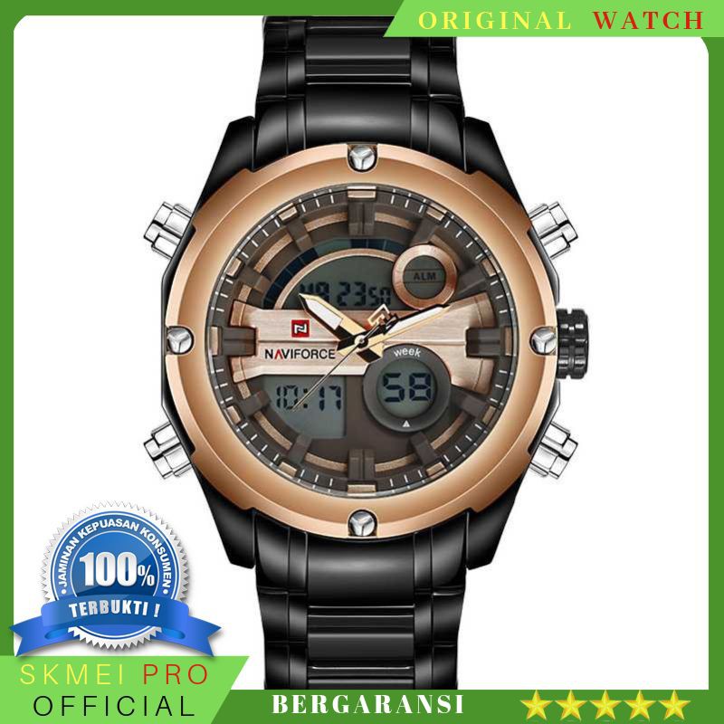 ORIGINAL WATCH Navi Force Jam Tangan Analog Digital Pria - 9088 BERGARANSI
