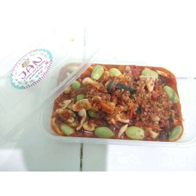 

Cumi basah sambal pete