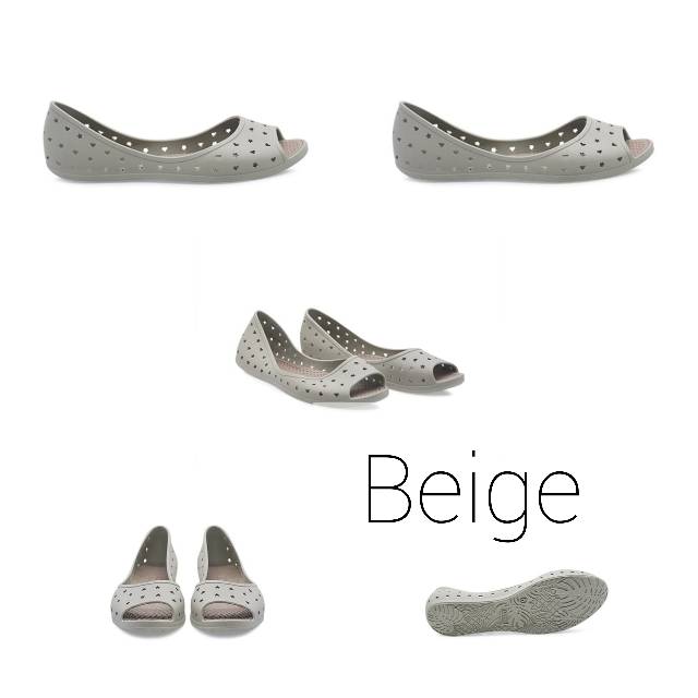 BATA Sepatu Wanita HEART PEEP TOE (BLACK, GREY, BEIGE)