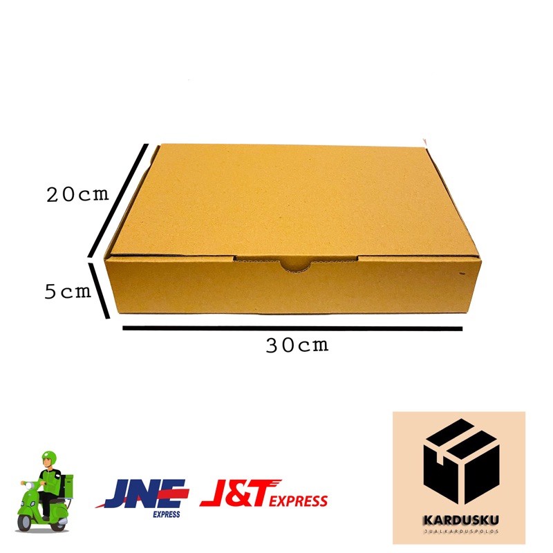 

kardus Die cut polos baru uk 30x20x5 cm