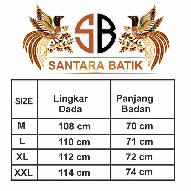 Kemeja batik pria lengan panjang