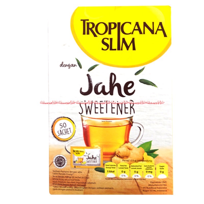 Tropicana Slim Jahe Sweetener 50sachet Pemanis Gula Jahe Untuk Diabet Diabetes Rendah Lemak KaloriTS Sweet tener