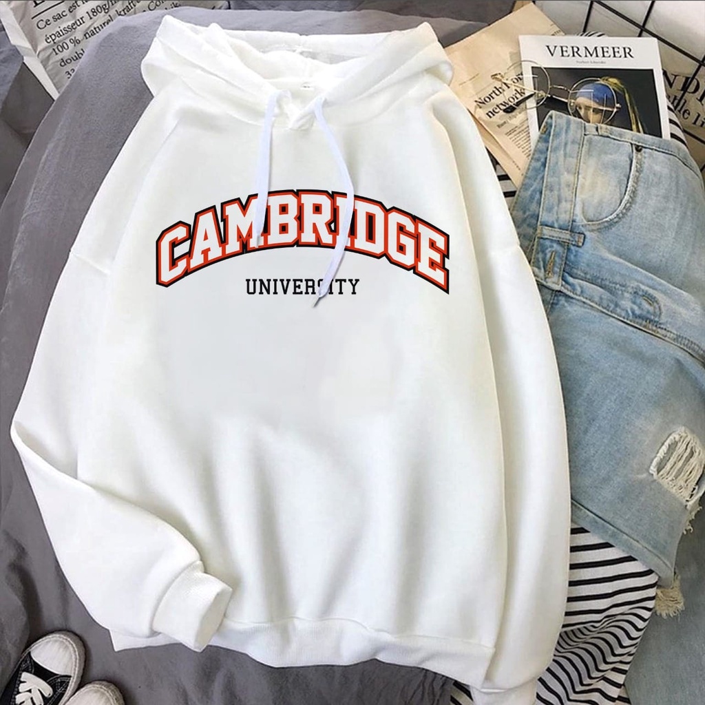 CAMBRIDGE UNIVERSITY HOODIE PRIA KEKINIAN / HOODIE PRIA TEBAL