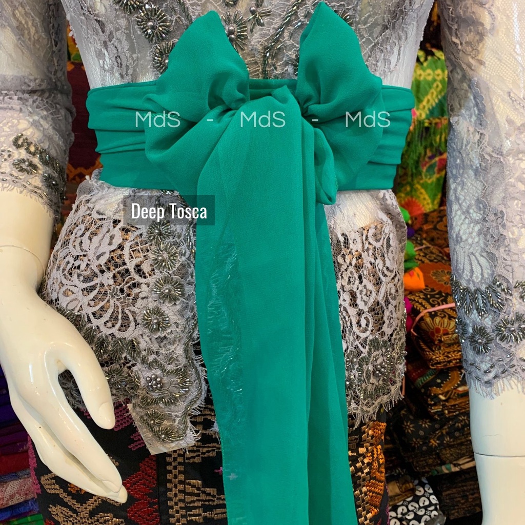 Selendang Crep Bali Panjang 2,5 Meter-Deep Tosca