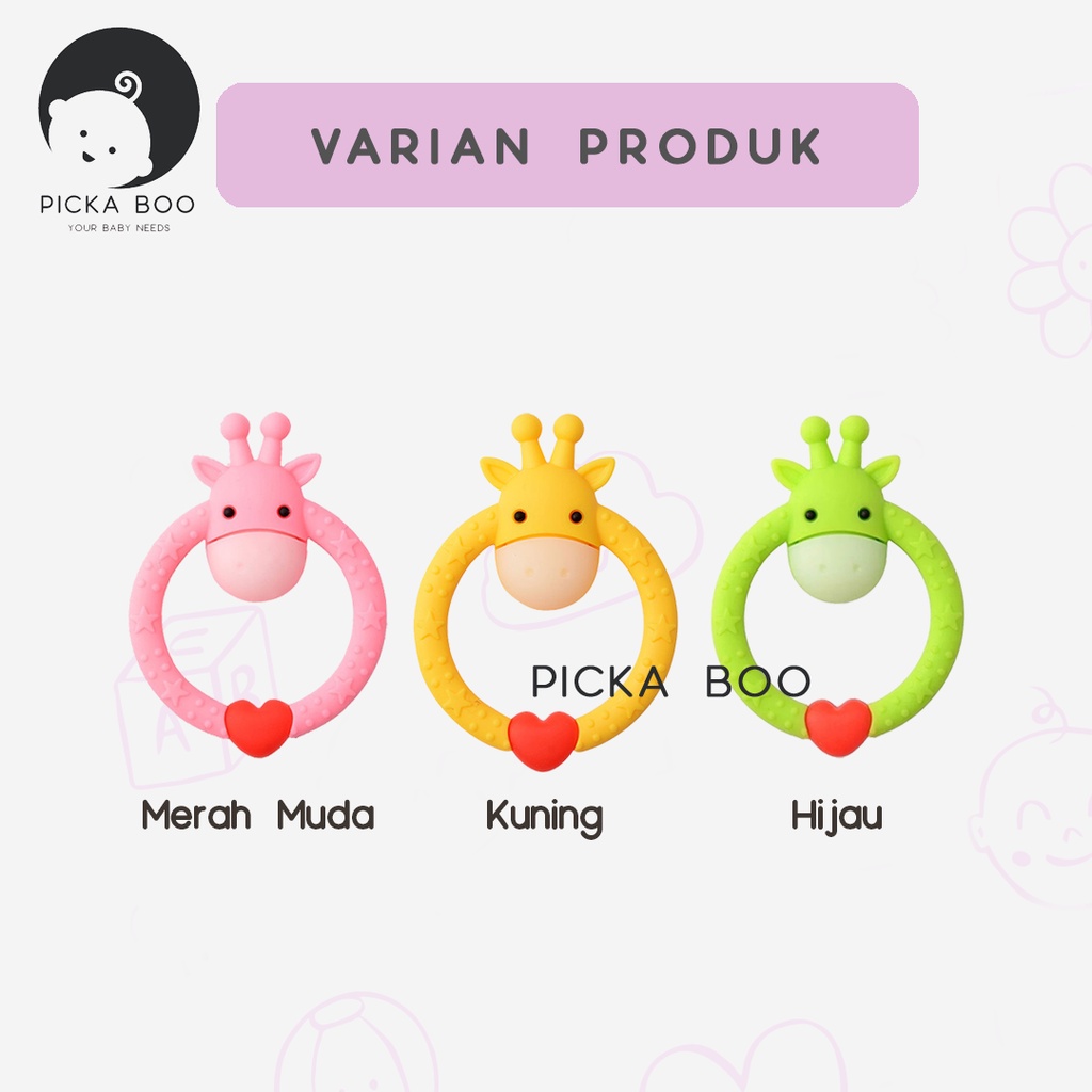 PICKA BOO Teether Gigitan Bayi Bentuk Rusa