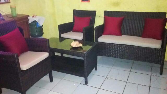 Set Kursi Tamu Rotan Sintetis Hawaian