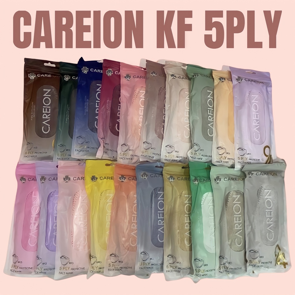 MASKER KF94 CAREION 5PLY EMBOSS WARNA