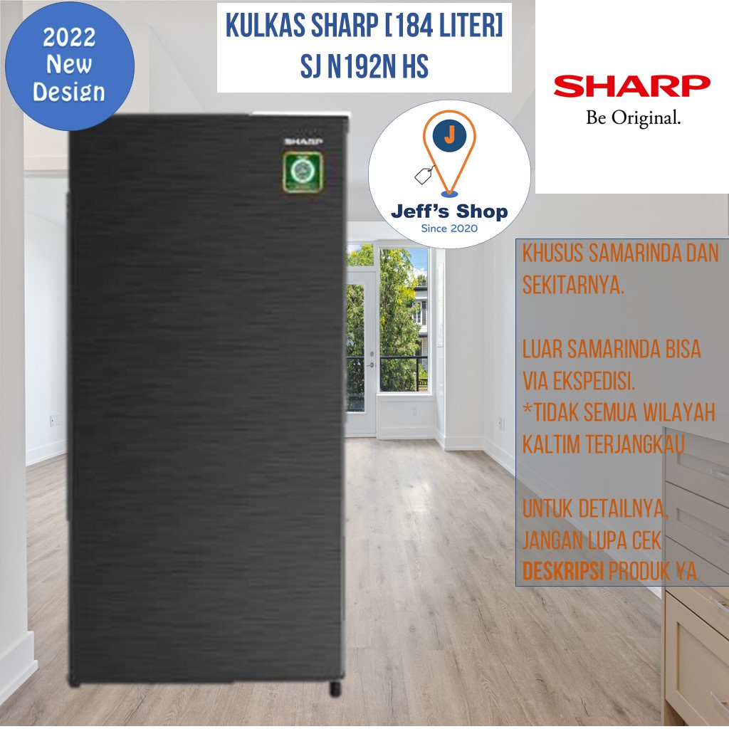 Kulkas Sharp 1 Pintu [184 Liter] SJ N192N HS