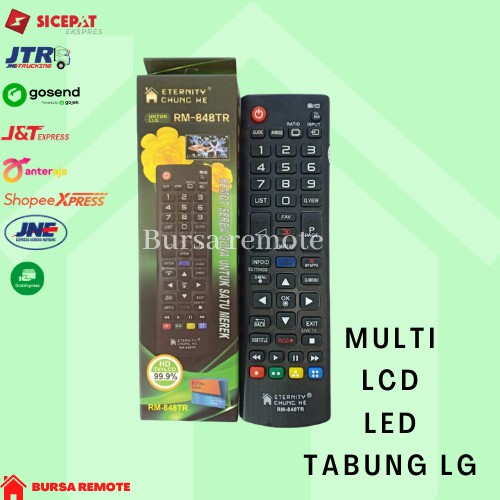 REMOT / REMOTE MULTI TABUNG LCD LED TV LG 848 ECERAN DAN GROSIR