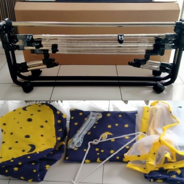 Tiang Bayi Ayunan STAINLESS TERBARU MODEL LIPAT LEBIH BAGUS dan PORTABLE Pro Ayunan Elektrik