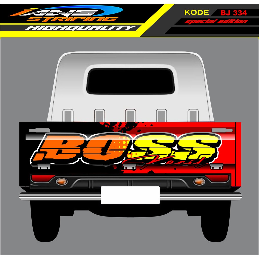 STIKER GRANMAX PICK UP / DECAL STICKER BAK BELAKANG GRANMAX / STIKER GRANMAX BOSS MUDA