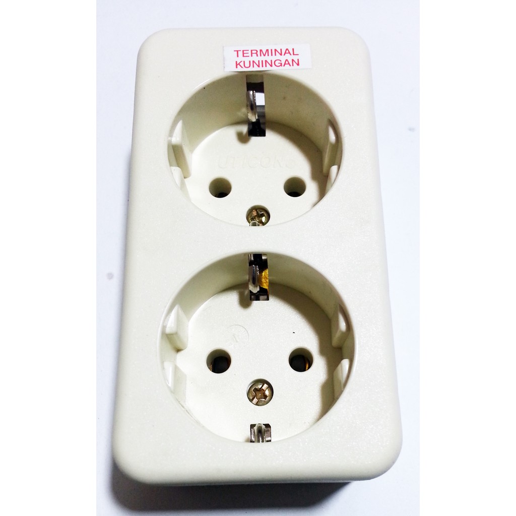 Stop Kontak Uticon 2 lubang, Terminal Listrik Uticon
