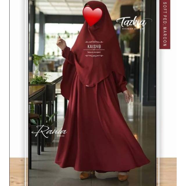 Gamis Rania Maroon, ORIGINAL by Kaisya