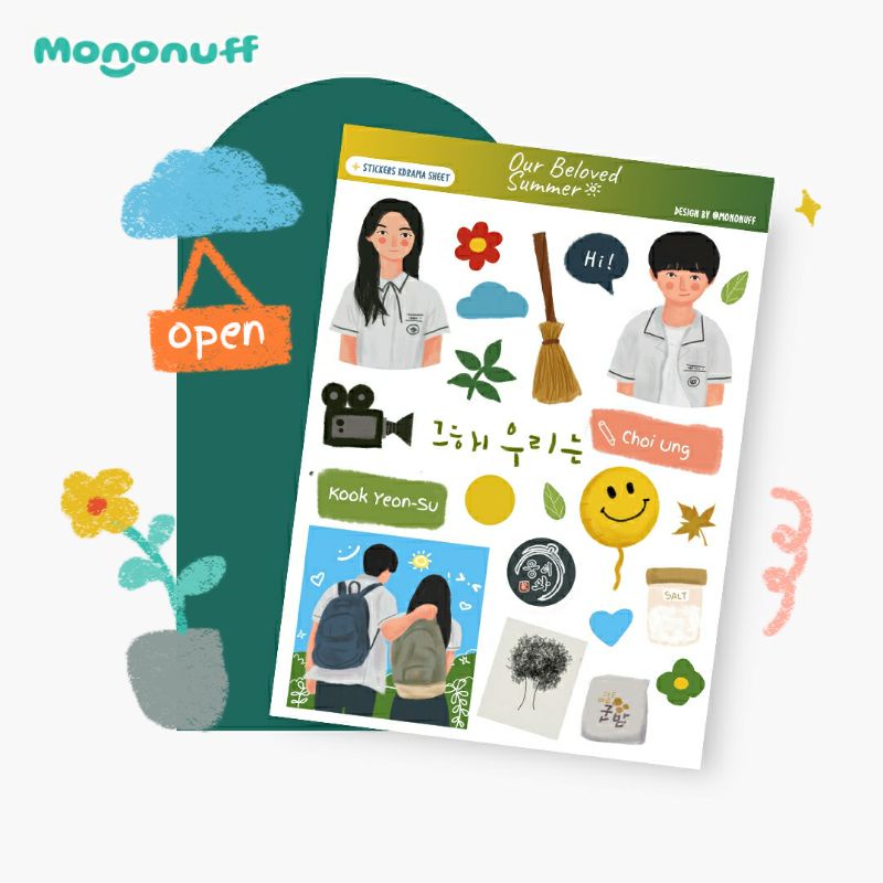 

Sticker Kdrama Sheet | Our Beloved Summer by Mononuff