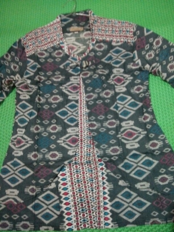 Terlaris Serut Genes Jelita Tunic Navbor Yelbor Whitbor Creambor Tunik Batik Modern Hrb030 Dolbi Dob