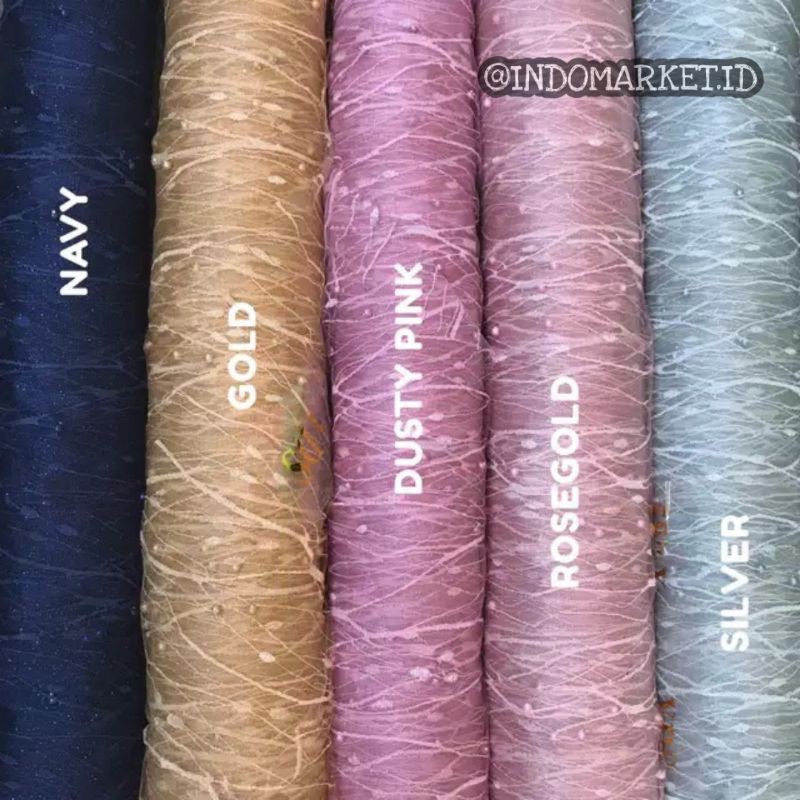 (TERMURAH )TILE AKAR MUTIARA / BAHAN BUSANA / KAIN METERAN / TILE / TULLE