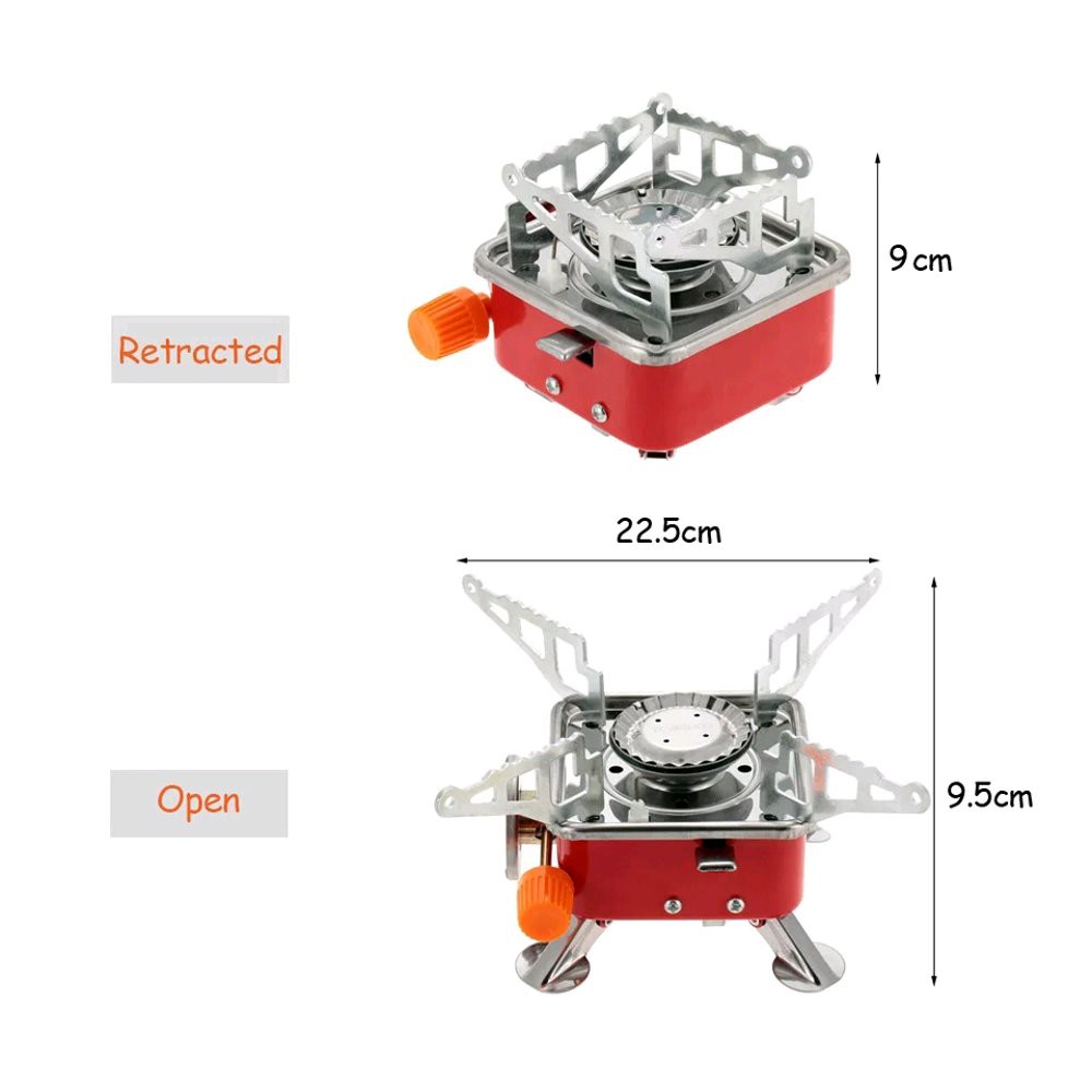 Kompor Camping Gas Portable Stove Mini Model Kotak - Alat Masak Camping