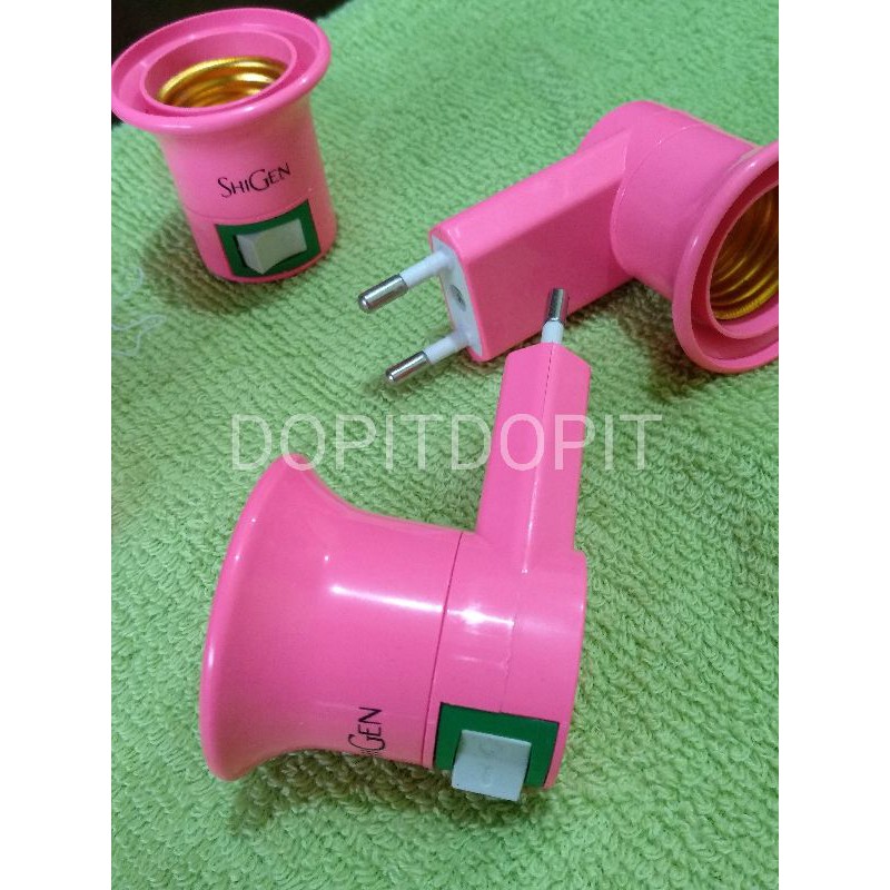 Fitting Colok Lampu Tidur Bohlam / Led Saklar Switch On Off Fitting Model L Dengan Switch On Off Colokan Lampu Tidur