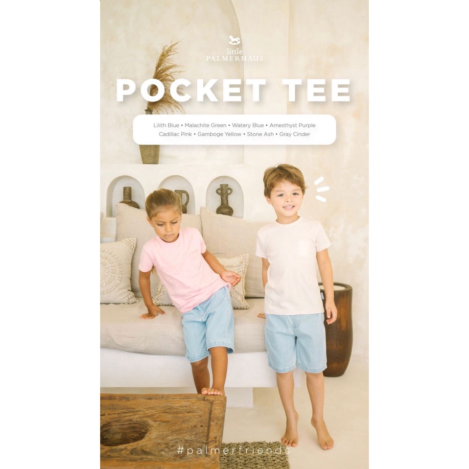 Castle - Little Palmerhaus - Pocket Tee 4.0 (Kaos Bayi &amp; Anak) 1-6 Tahun - Baju Kaos Anak