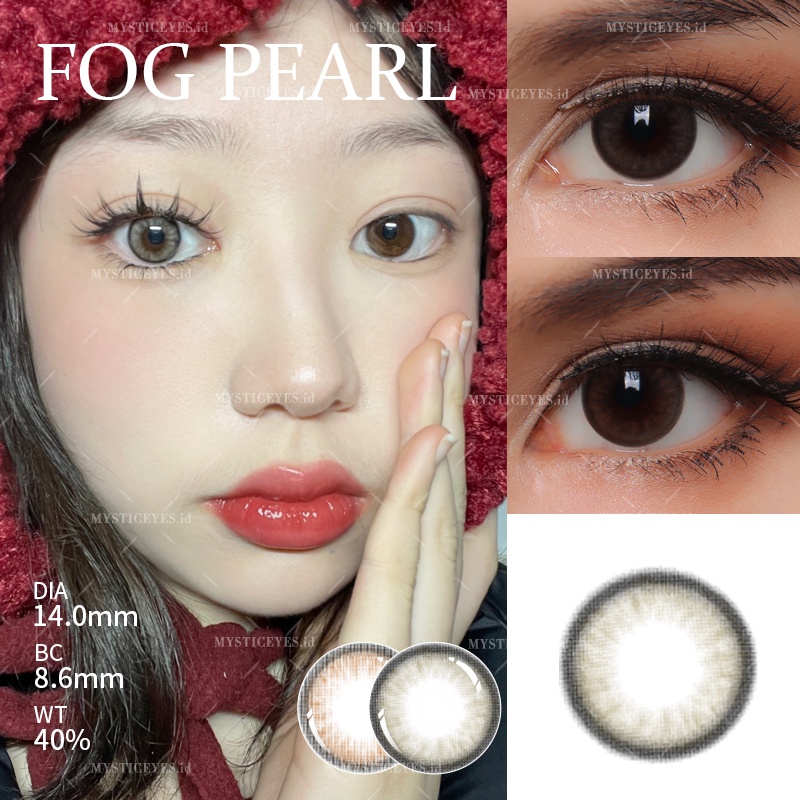 [✅COD] MYSTICEYES SOFTLENS FOG PEARLS 14MM (NORMAL)