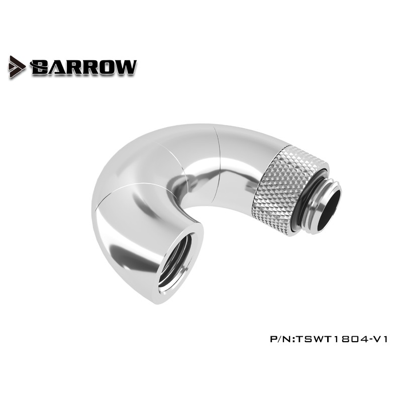 BARROW TSWT1804-V1 180 Snake 4-Way Rotary Adapter M-F Silver