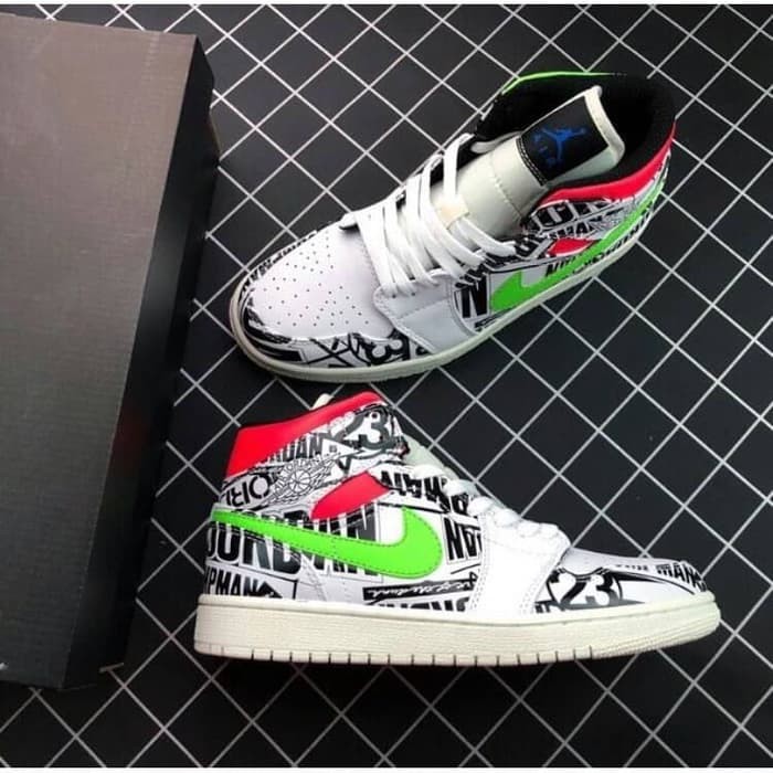 air jordan 1 all over logo