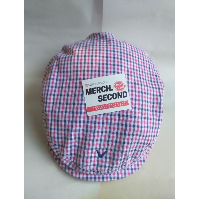 Topi Cap FlatCaps News Boy (Chev18) PL Preloved Second