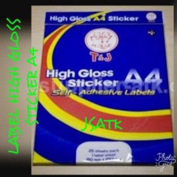 

LABEL HIGH GLOSS STICKER A4 MERK TOM & JERRY