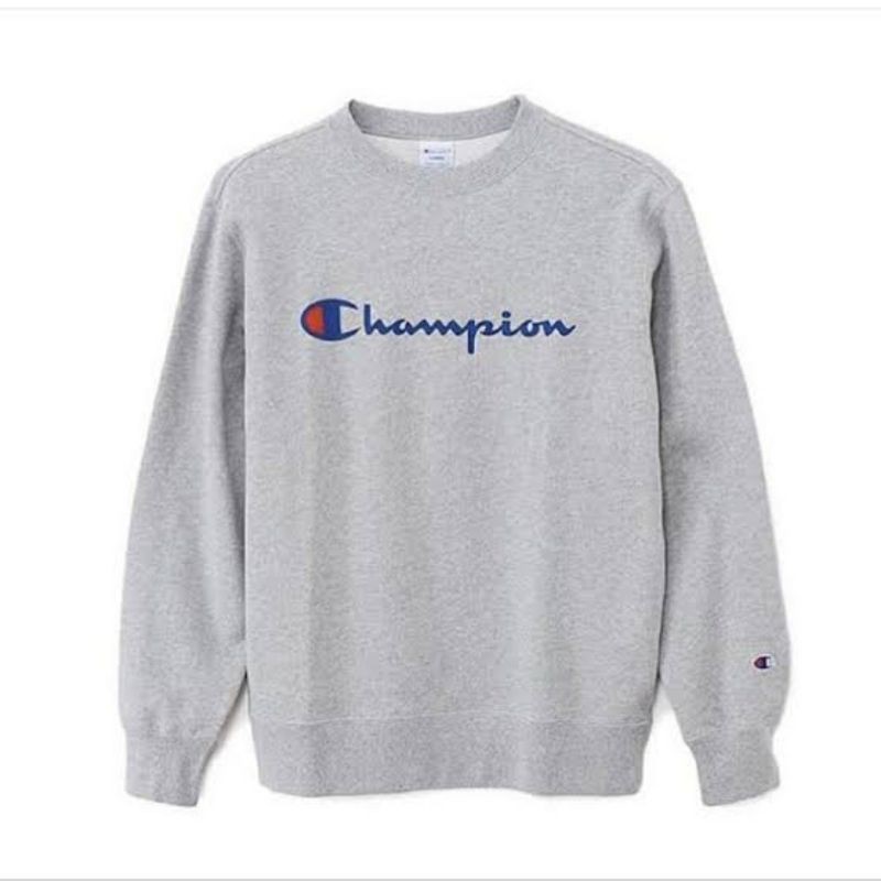 Crewneck Kaos Lengan Panjang Champion script original ori Crewneck Kaos Lengan Panjang Champion script original ori