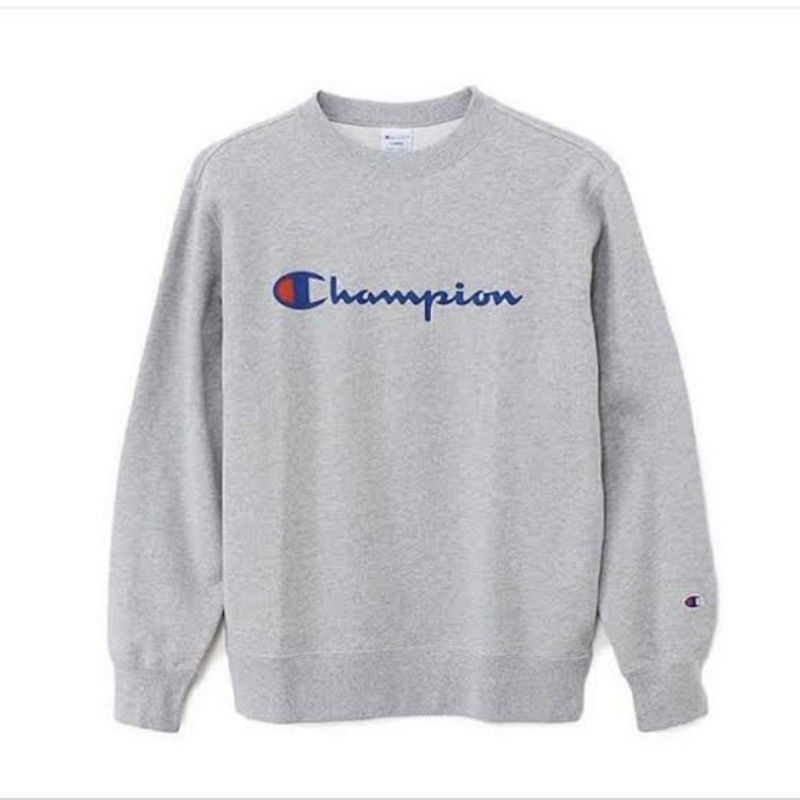 Crewneck Kaos Lengan Panjang Champion  script original ori  