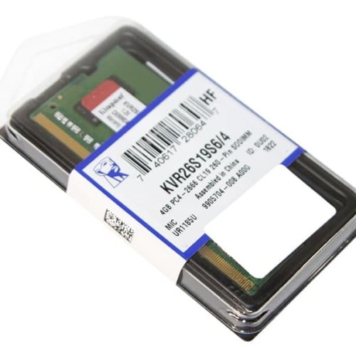 SODIMM DDR4 4 GB Kingston KVR26S19S8 PC2666 DDR4 4GB Resmi