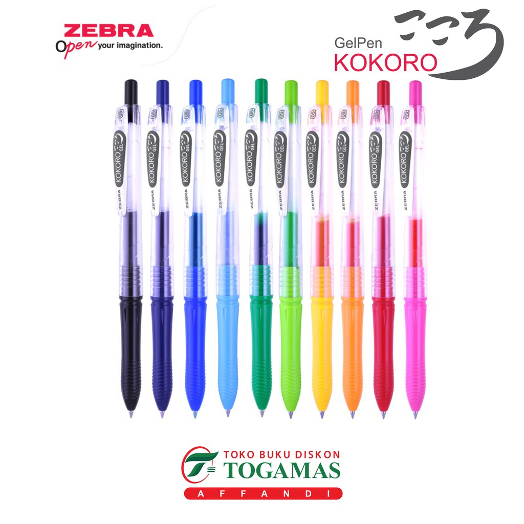 

BALLPEN KOKORO GEL 0.5 ALL VARIANT COLORS