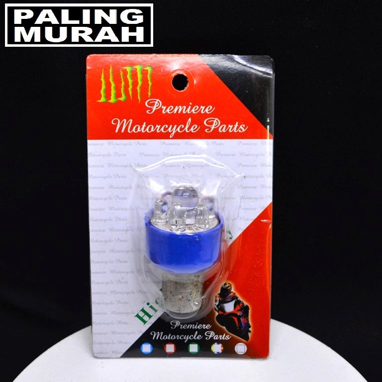 (P11) Led Stop Putar Kecil 7 Mata 2 Mode Lampu Rem Belakang Senja Kedip Flash Universal Motor Dc 12v