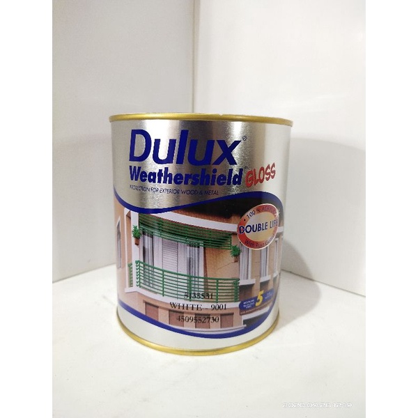 DULUX WEATHERSHIELD GLOSS 9001 WHITE 0,9L