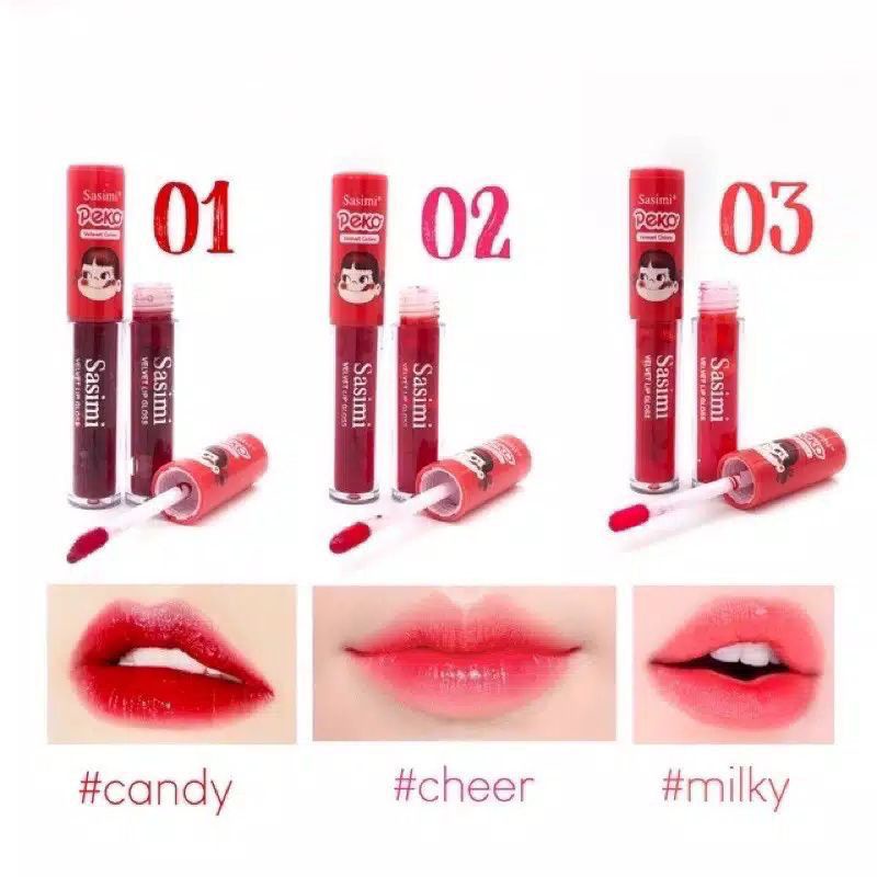 ( BISA PILIH WARNA) Liptint Sasimi Peko Premium Harga Grosir Original