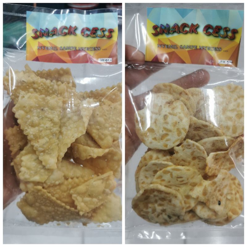 Jual Snack 100 Gram Keripik Tempe Sagu Kulit Pangsit Kripik