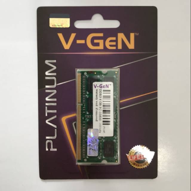 RAM MEMORY LAPTOP NOTEBOOK DDR3 SODimm V-GeN RESCUE 4GB PC12800/1600Mhz (Memory Laptop VGEN)