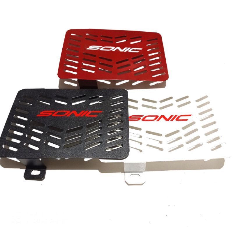 Cover Tutup Radiator Sonic Pelindung Radiator Sonic 150 bahan plat cat coating