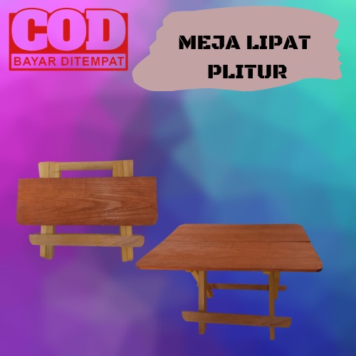 Jual Meja Lipat Polos Plitur Shopee Indonesia