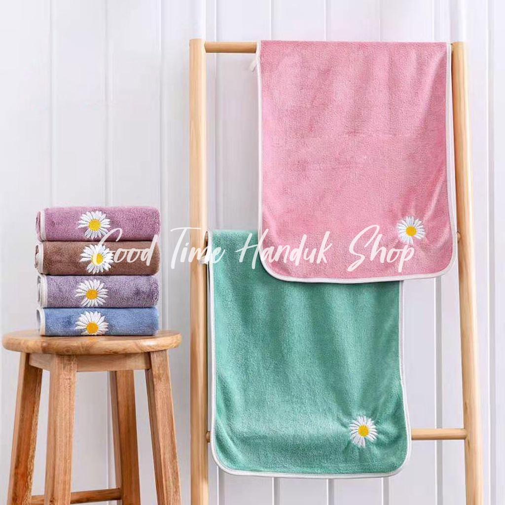 [BUNDLING] Handuk Wajah/Jogging(35x75cm) &amp; Dewasa (70x140cm) Microfiber Quick Dry Towel Serap Air Lembut Handuk Set 2 In 1