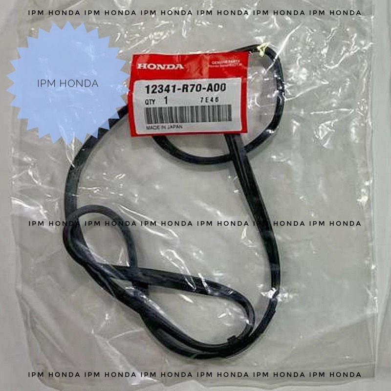 12341 / 12351 R70 A00  Gasket Packing Paking Karet Head Cover Tutup Klep   Honda Accord V6 CP3 3500cc 2008 2009 2010 2011 2012 Depan / Belakang