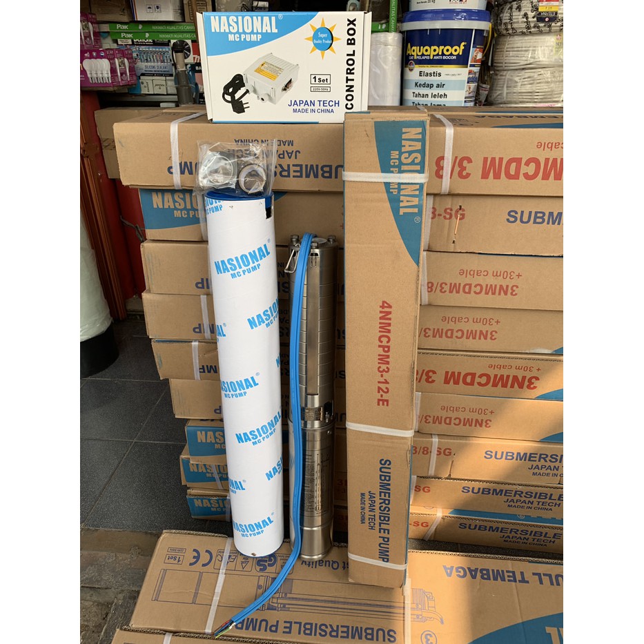 Pompa Satelit Stenlis 4" inch Nasional MCPump 1 HP 750 Watt (4MCPM 3/12)