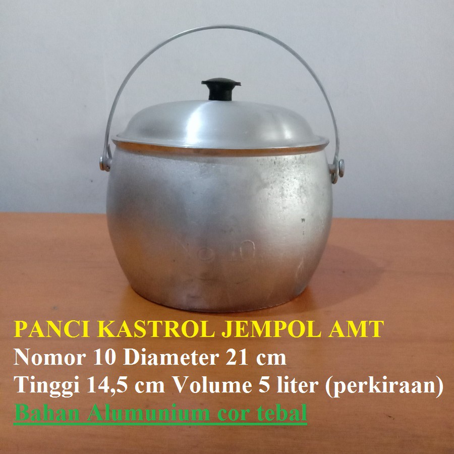 Kastrol - Panci liwet ukuran no 10 - alat untuk memasak nasi liwet tradisional
