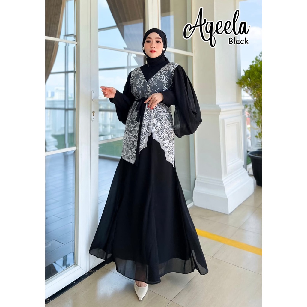 AQEELA DRESS MERMAID/DRESS MAXI CANTIK/MAXI DRESS MODEL TERBARU/DRESS KEKINIAN